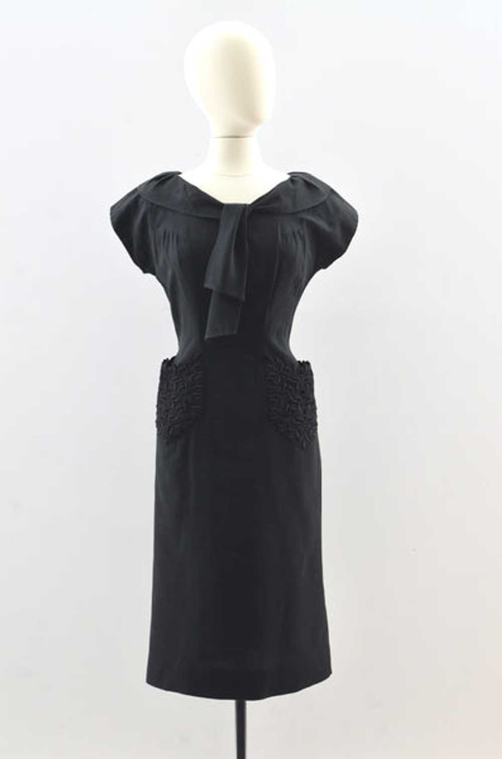50's Lace Pocket Dress / small medium - image 1