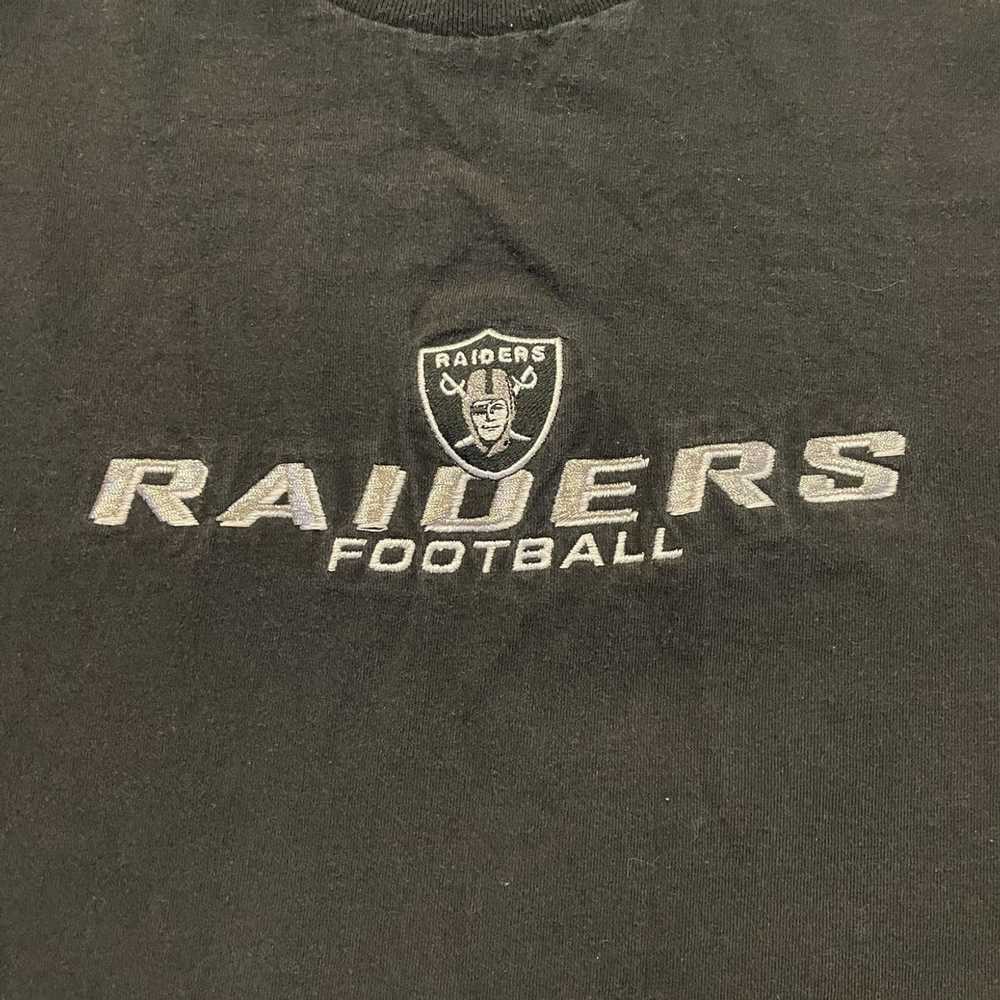 Rare Vintage NFL GOLF RAIDERS Big Logo V-neck Shirt Medium 