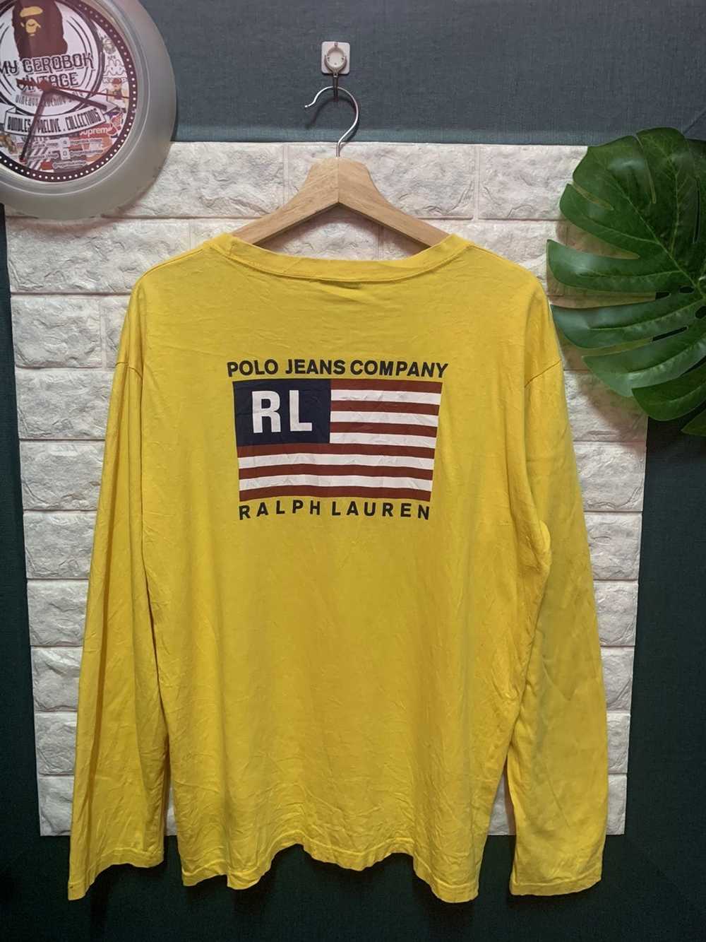 Polo Ralph Lauren × Vintage RARE!! Long Sleeve Po… - image 2