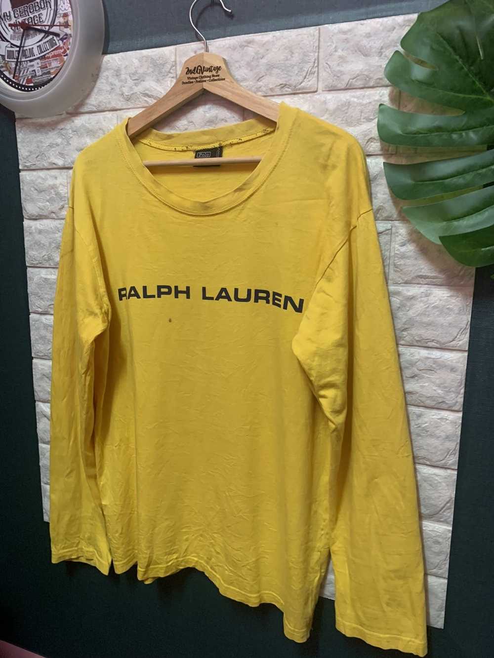 Polo Ralph Lauren × Vintage RARE!! Long Sleeve Po… - image 3