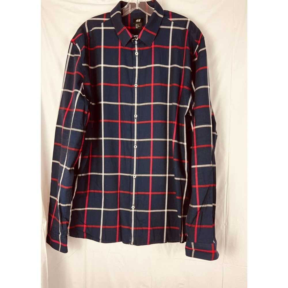 Vintage Vintage Plaid Men Shirt Seven Souls Red, … - image 2