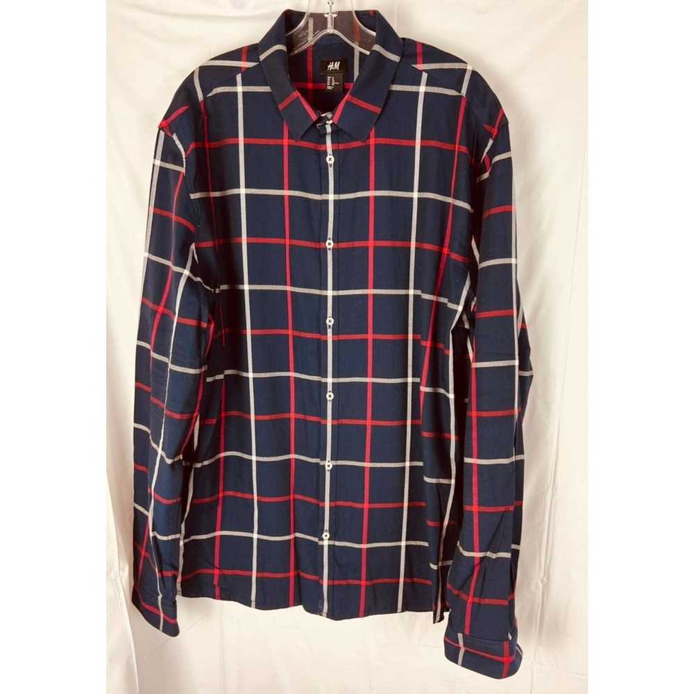 Vintage Vintage Plaid Men Shirt Seven Souls Red, … - image 3