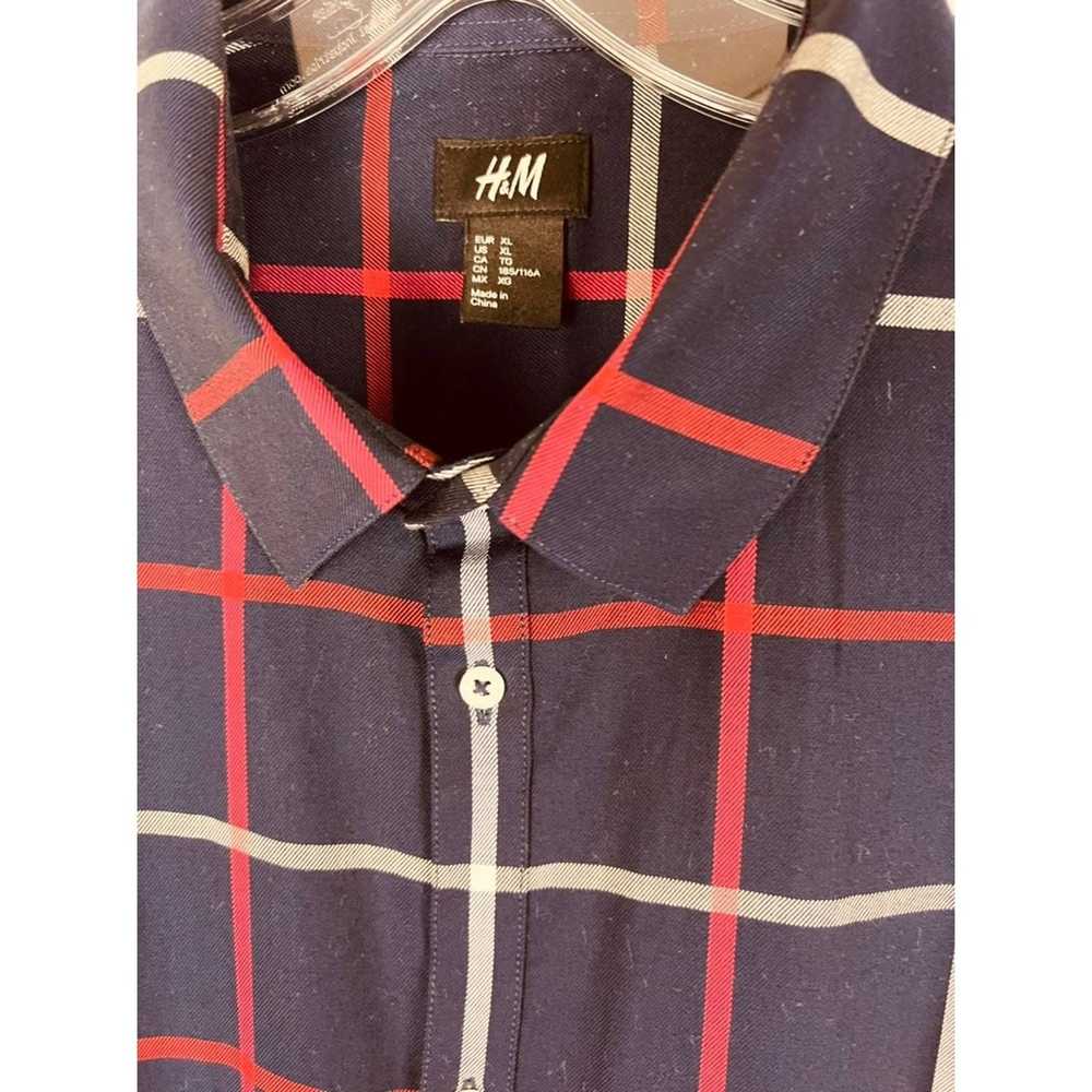 Vintage Vintage Plaid Men Shirt Seven Souls Red, … - image 4