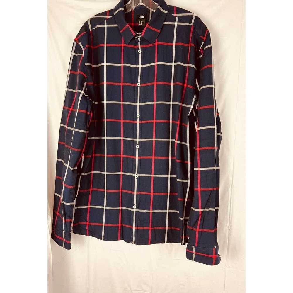 Vintage Vintage Plaid Men Shirt Seven Souls Red, … - image 5