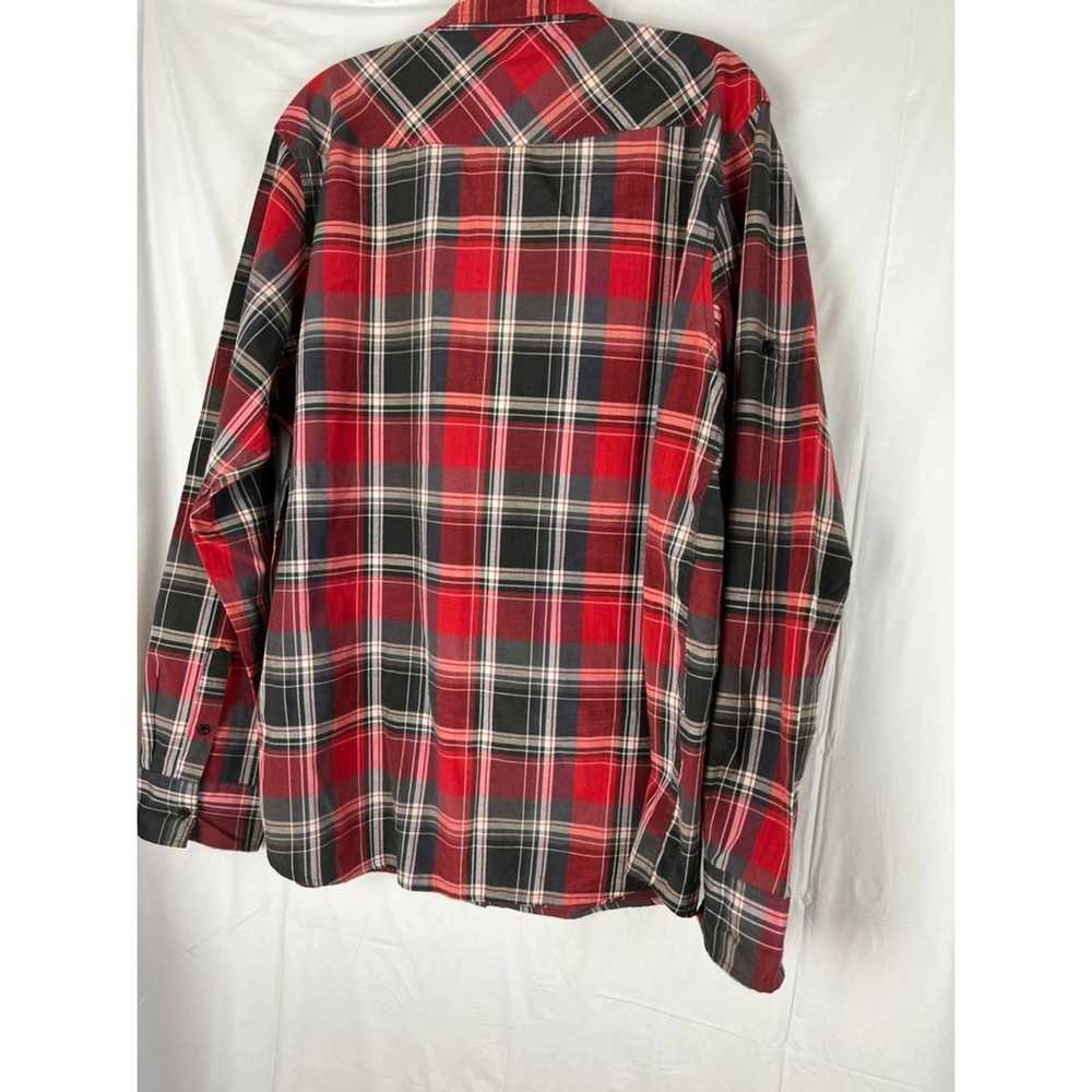 Vintage Vintage Plaid Men Shirt Seven Souls Red, … - image 8