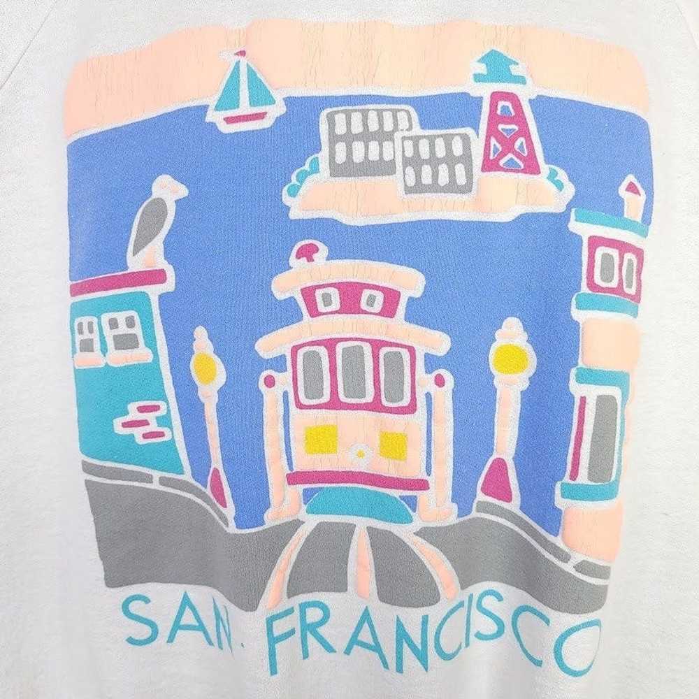 Vintage San Francisco Sweatshirt Vintage 80s Trol… - image 2