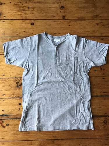 Engineered Garments heather grey henley shirt