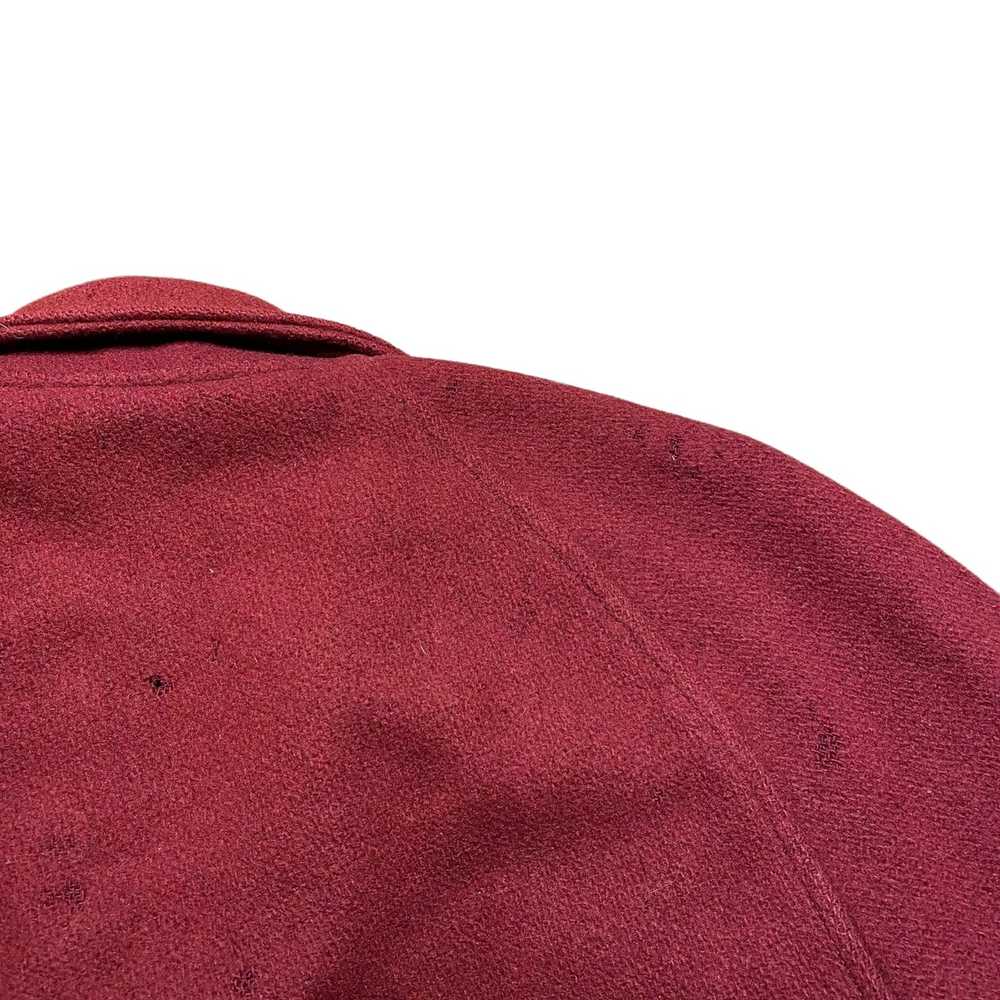 Red Jacket Vintage 40's Collared Wool Varsity Jac… - image 4