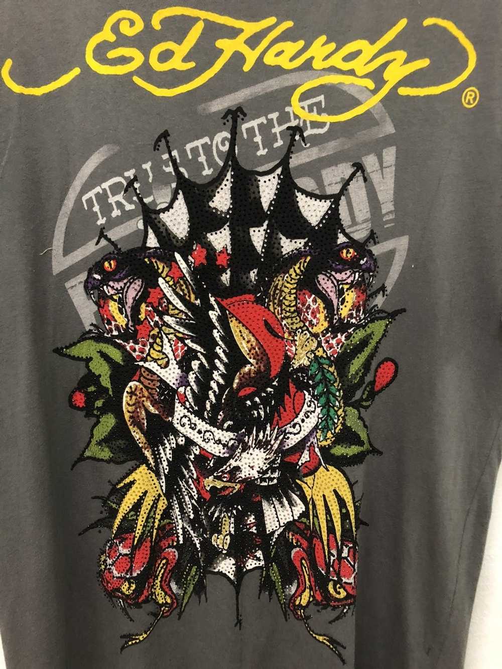 Ed Hardy × Streetwear RARE!! ED HARDY TSHIRT - image 5