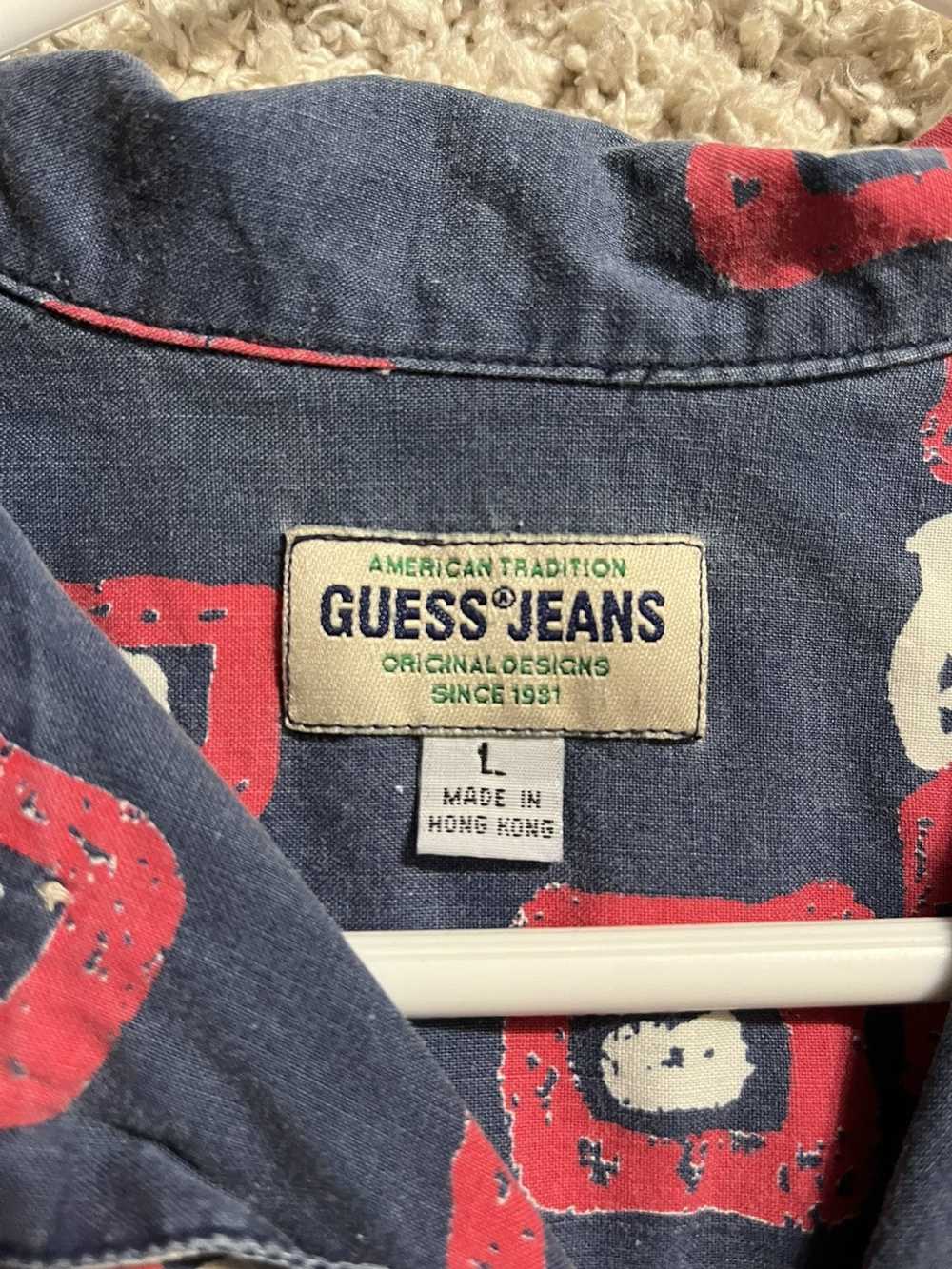 Guess Vintage Guess Jeans Button Up - image 3