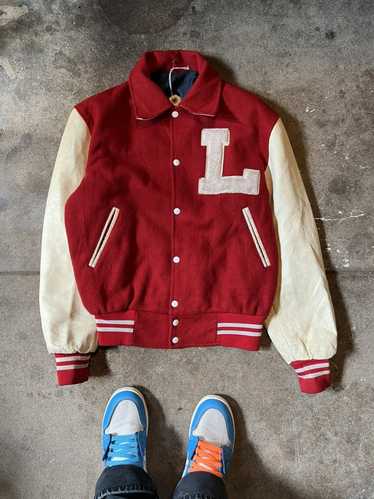 Buy Vintage Letterman basketball Red & Black Wool/Fleece Varsity Bomber Red  Bulls Jacket for Men, Wool, XX-Large at