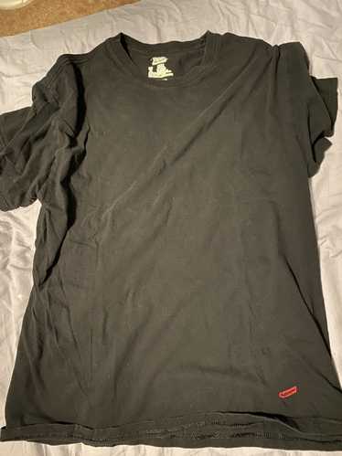 Supreme hanes best sale tee price