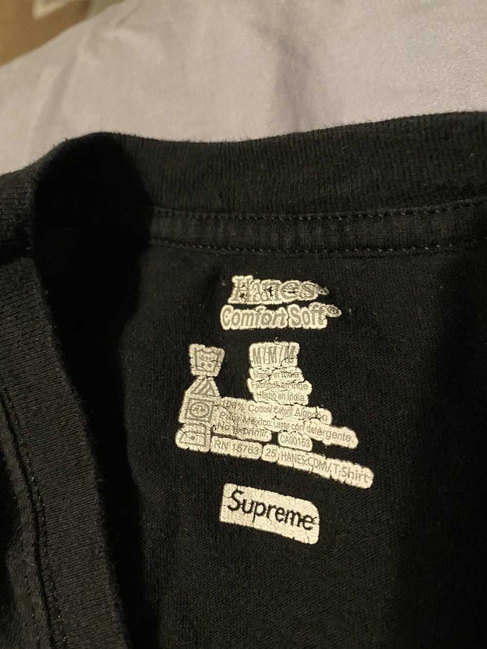 Supreme Vintage Hanes X Supreme Basic Black Tee - image 3