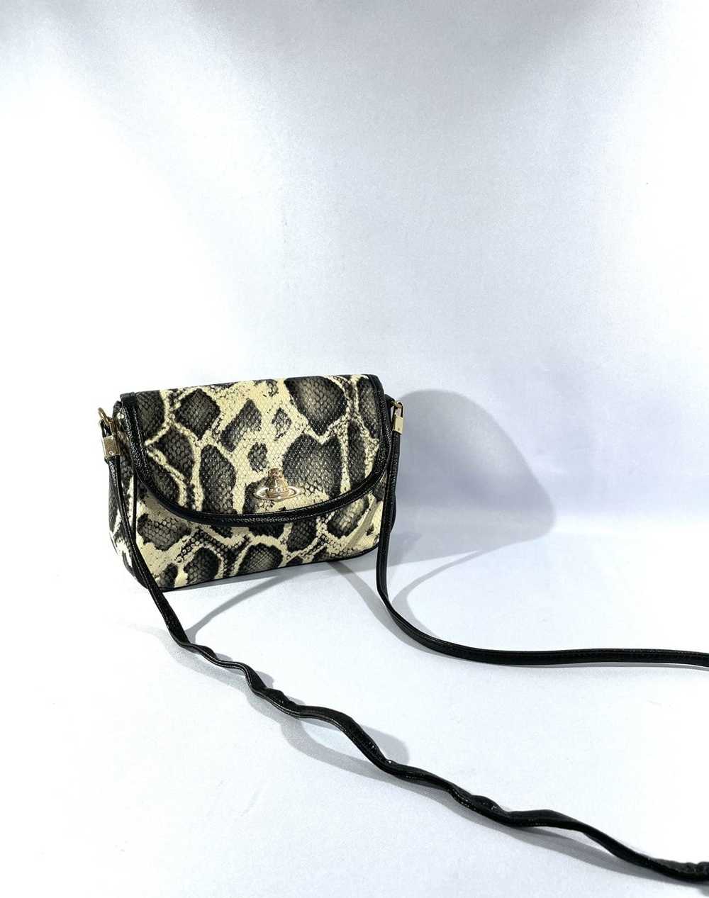 Vivienne Westwood Snake Skin Orb Crossbody Bag - image 3