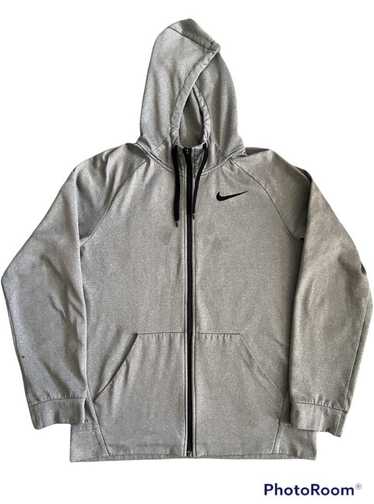 Nike Vintage Nike grey zip up hoodie - image 1