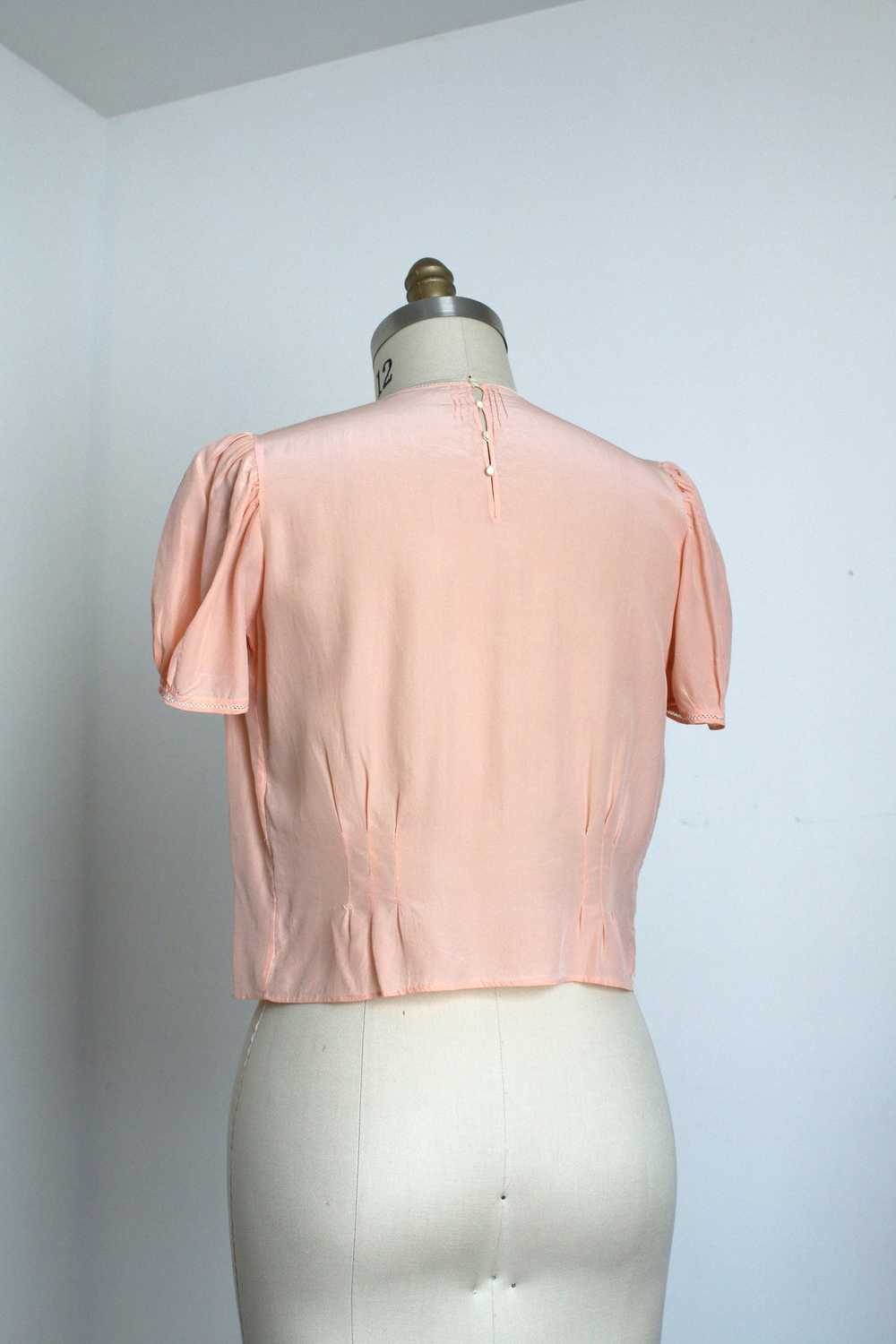 vintage 1930s silk blouse {M/L} - image 4