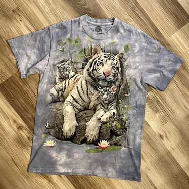 White Bengal Tiger T-Shirt (XXX-Large, Grey) 