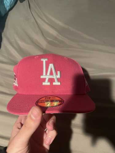 Hats × La × New Era New Era LA pink fitted hat