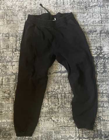 Made In Usa Black Cuffed Bottom Sweatpants - image 1