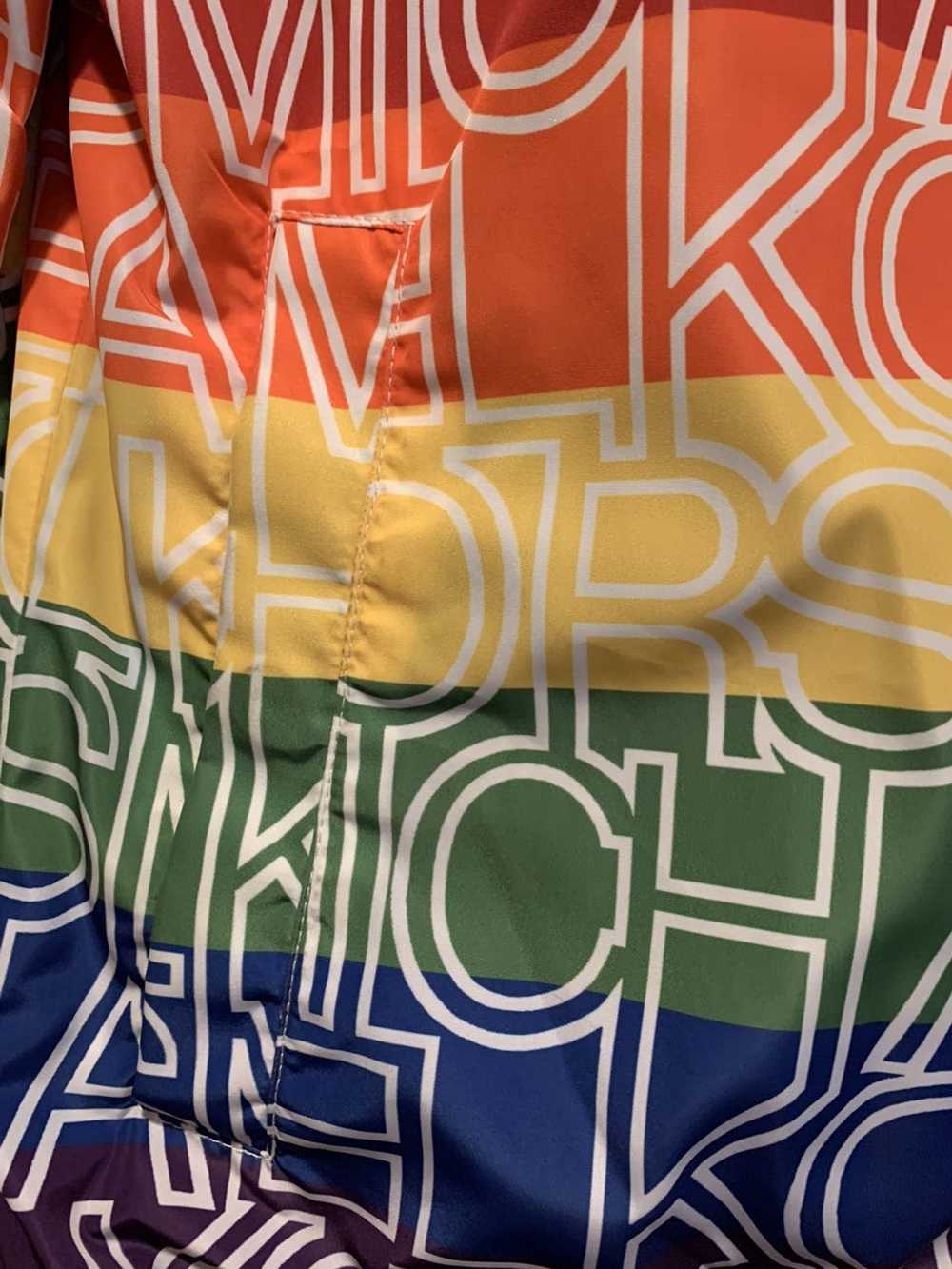 Michael Kors Rainbow all over Print Bomber Jacket… - image 3