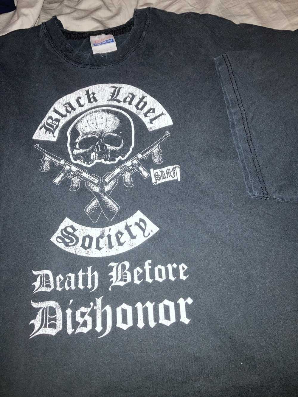 Vintage VTG Black Label Death Before Dishonor Gun… - image 1