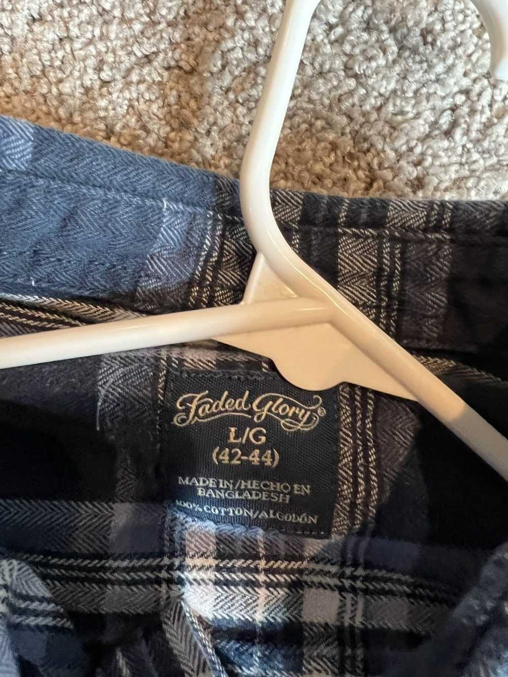 Faded Glory Vintage Blue Flannel - image 3