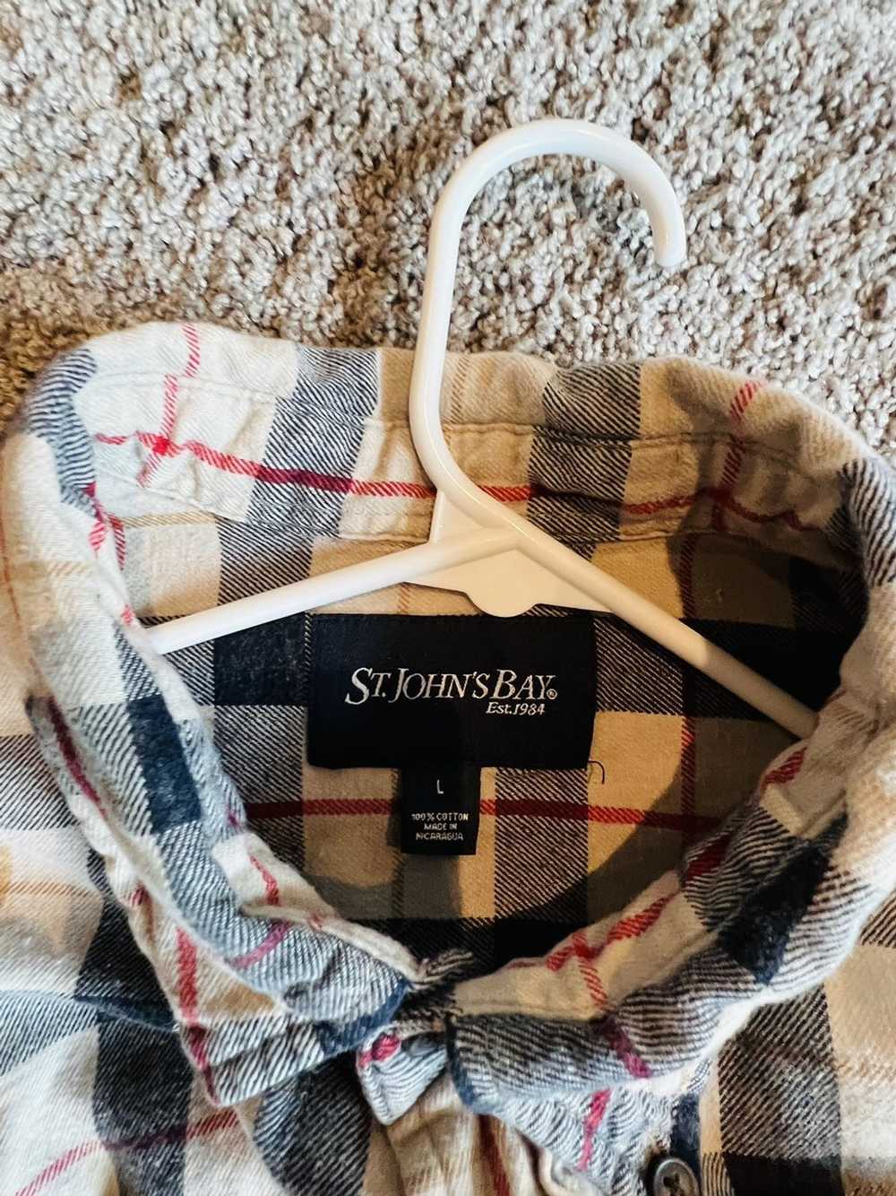 St. Johns Bay Vintage Beige Flannel - image 2