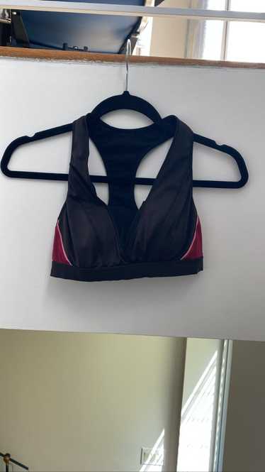 Unlisted Mesh Workout Bra Top ⊛ BLACK/RED