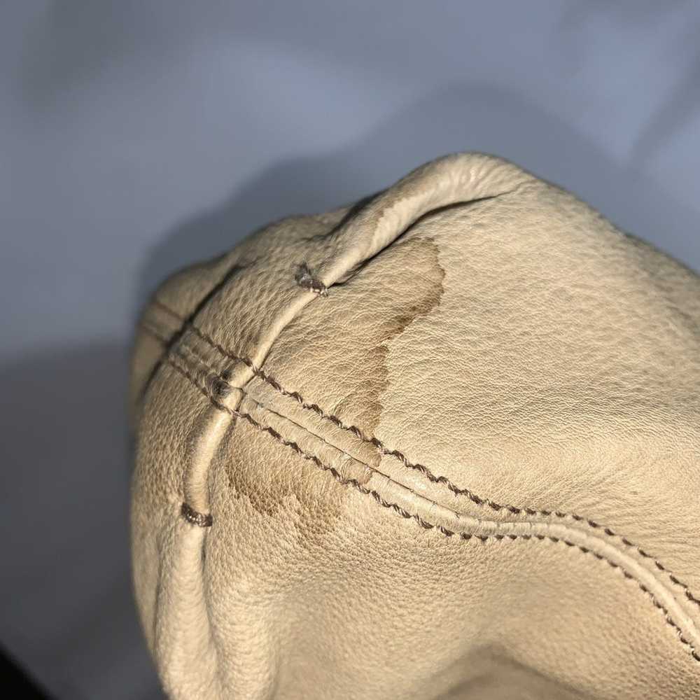 Lanvin LANVIN oversized beige leather double bag - image 5