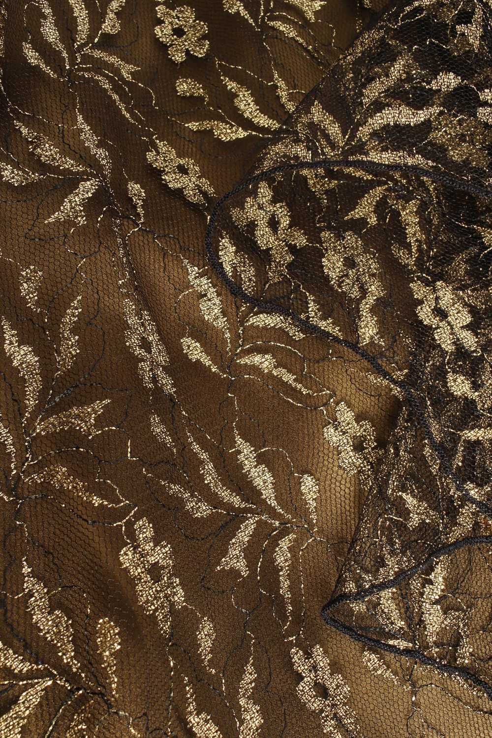 HOLLY'S HARP Metallic Floral Ruffle Dress - image 5