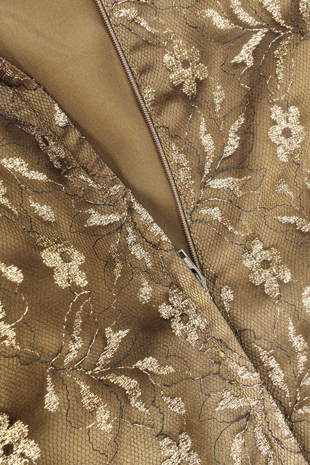 HOLLY'S HARP Metallic Floral Ruffle Dress - image 8