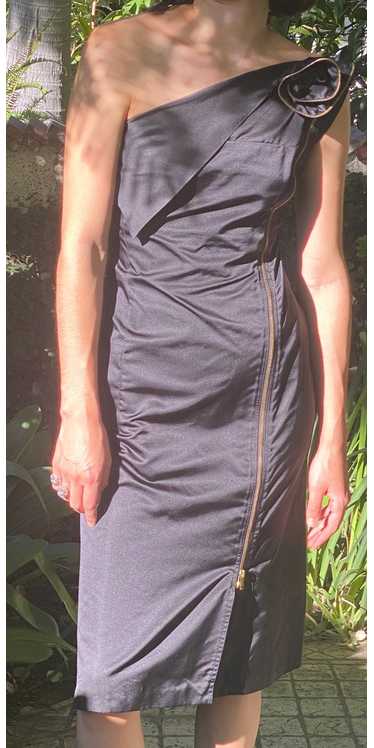 Vintage 1990s One Shoulder Dress