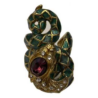 Outlet #853, JUST CAVALLI, GARNET STONES, RING Sz7