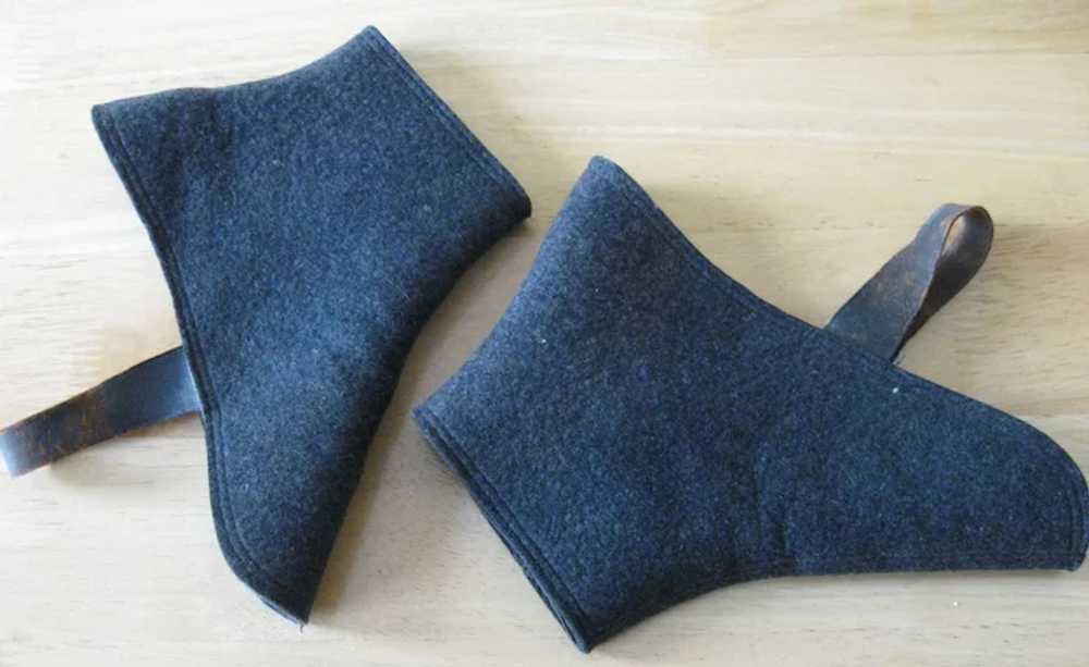 Victorian Women Grey Wool Spats - Gem