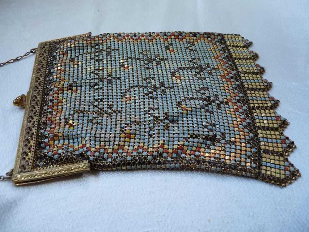 Art Deco Whiting & Davis Enamel Mesh Purse - image 8