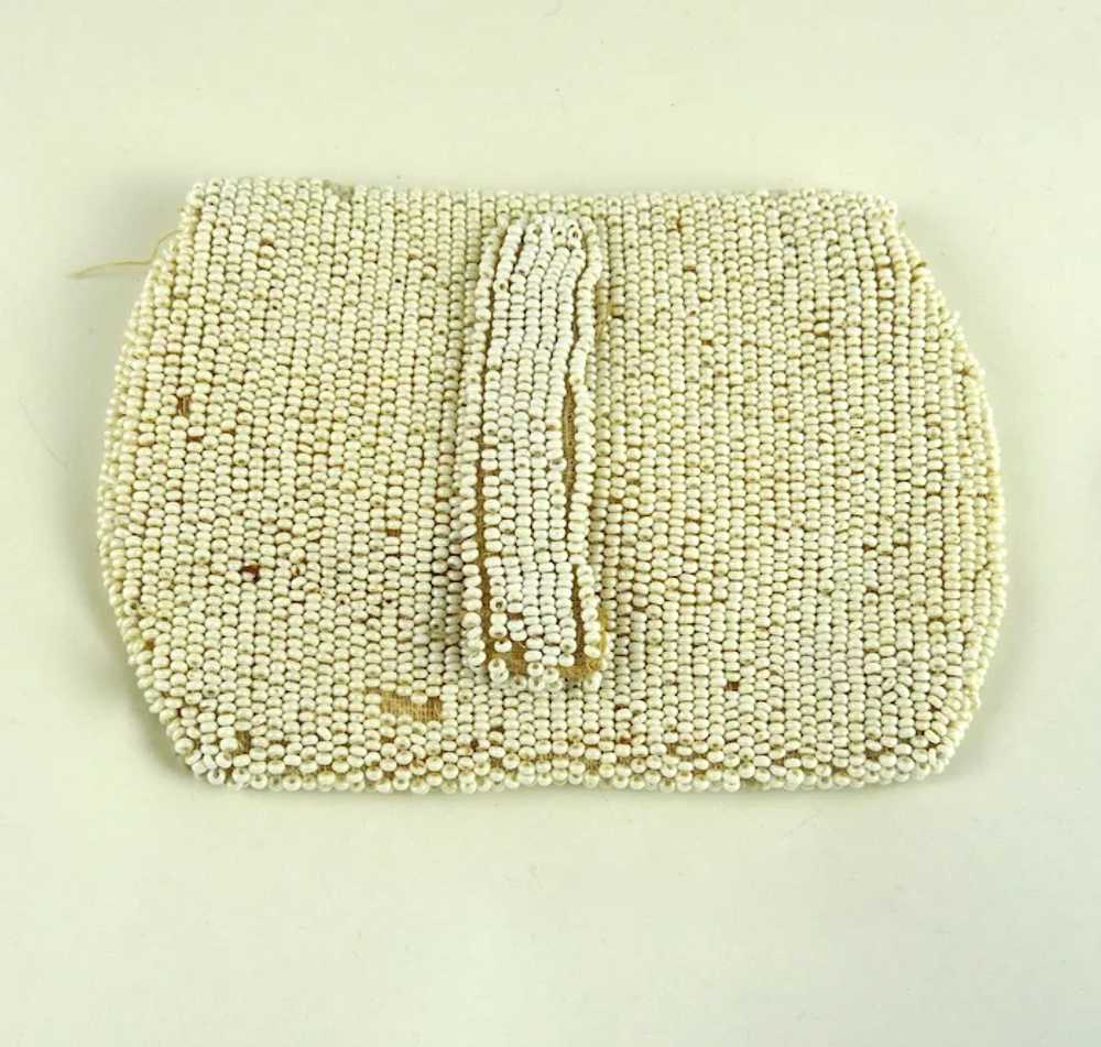 Vintage 1920s Beaded Clutch Bag - image 3