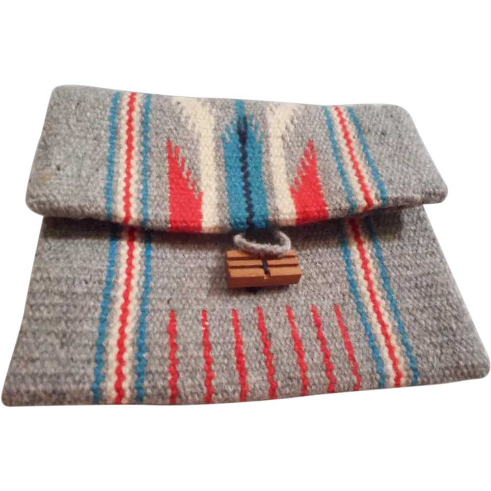Chimayo Vintage Wool Clutch - image 1