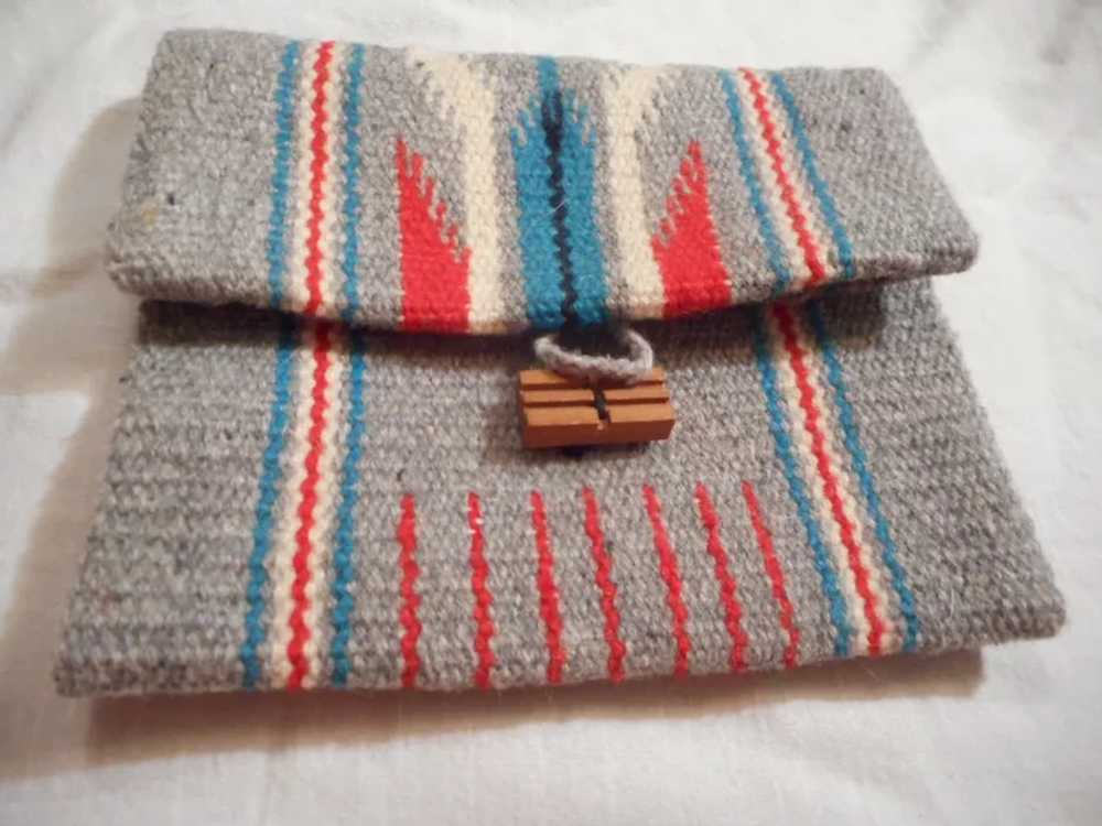Chimayo Vintage Wool Clutch - image 7
