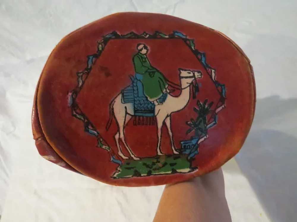 Everything Egyptian Hand-painted Draw String Leat… - image 7