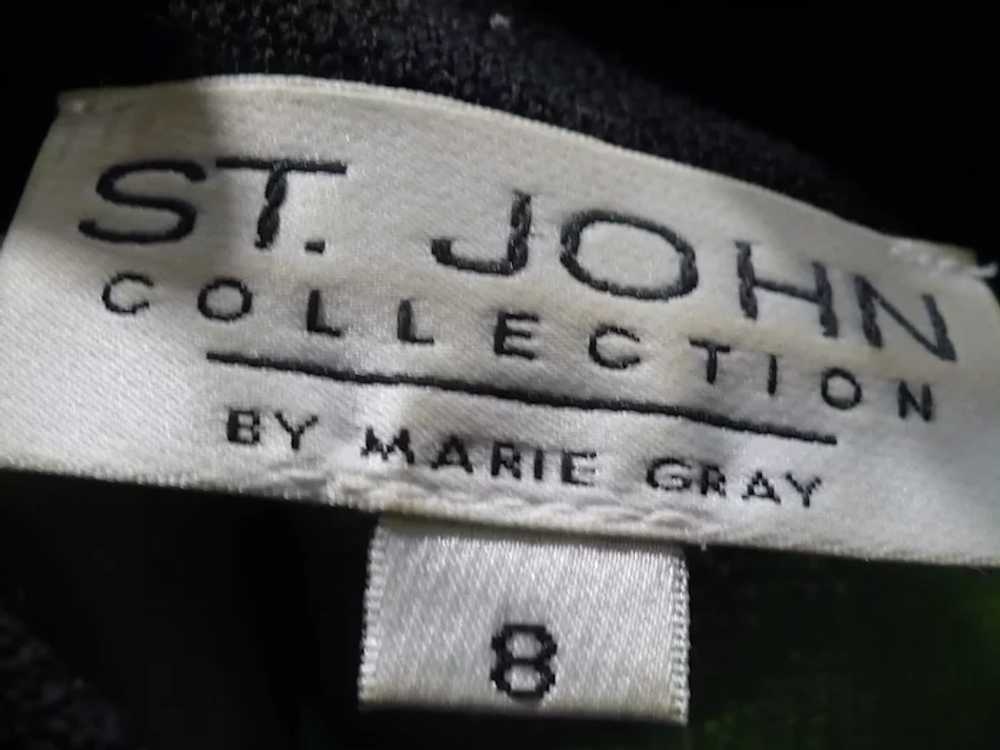 St. John Green/Black Knit Suit - image 4