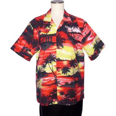 Hawaiian Sunset Print Aloha Shirt Ky's Made in Ha… - image 1