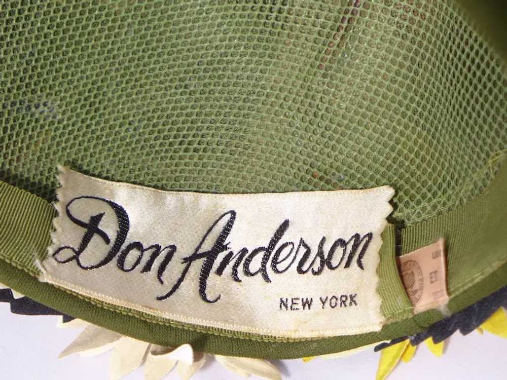 Vintage Don Anderson 1950s-60s Unique Hat Colorfu… - image 8