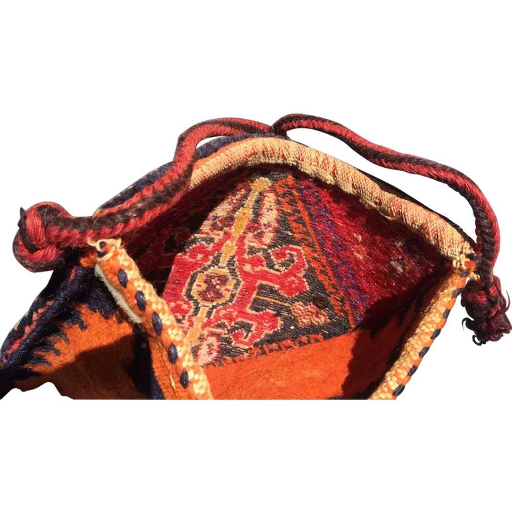 Vintage Hand-knotted Persian Bag - image 1