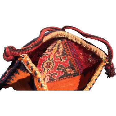 Vintage Hand-knotted Persian Bag - image 1