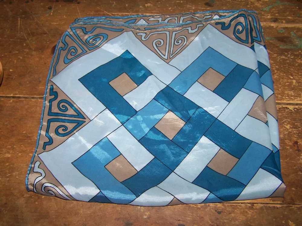 An Interesting Vintage Scarf  Geometric  Art Deco… - image 2