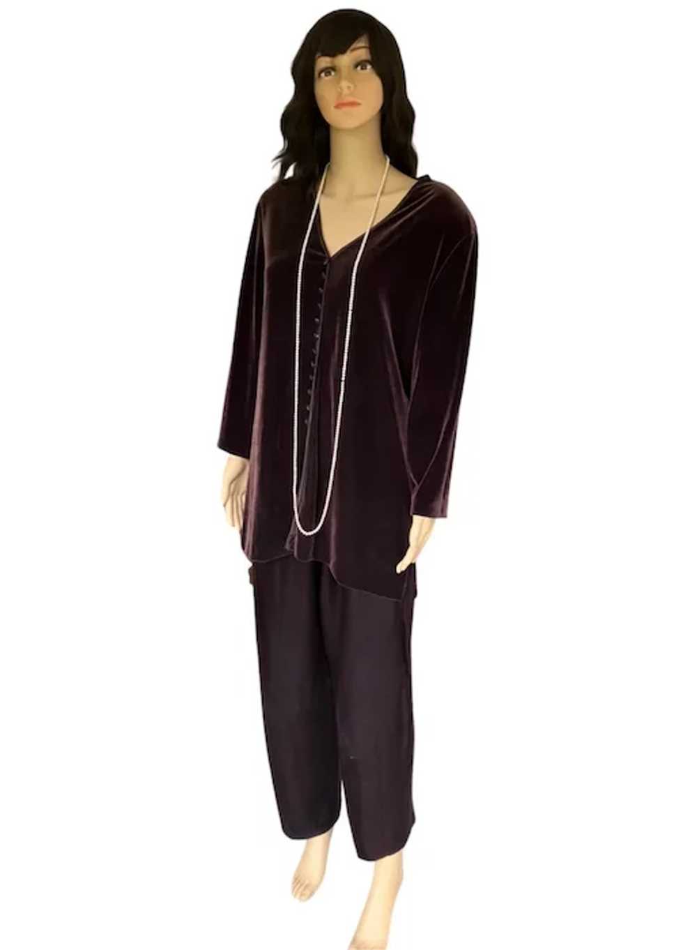 Vintage 1990s Nina Piccalini Tunic Top and Pants … - image 3