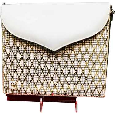 Authentic Pierre Cardin Vintage Chain White Clutch Shoulder Bag | eBay