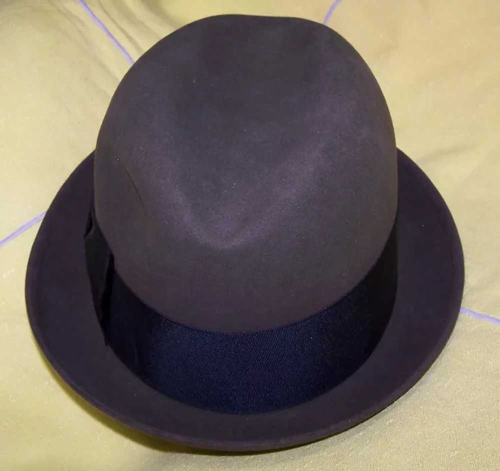 Vintage Rich Olive Green Man's Cavanagh Hat - image 3