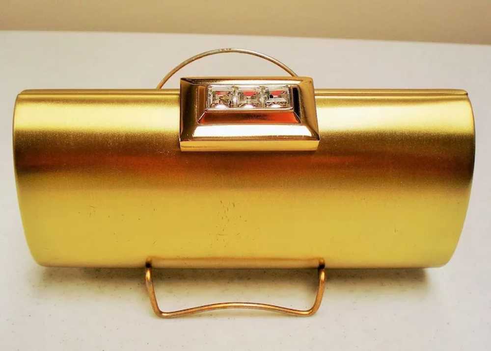 Vintage Rodo Italy Gold Hard Case Minaudiere Clut… - image 7