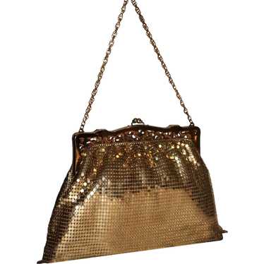 Vintage Whiting and Davis Gold Mesh Flapper